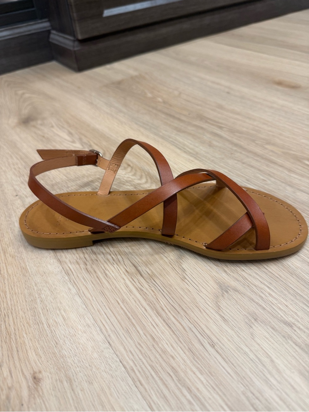 Sezane Brown Strappy Leather Sandals - Picture 5 of 7